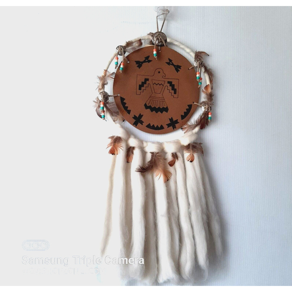 Vintage Native American Dream Catcher Indian Handmade Mandala Shield Good Luck - Picture 1 of 8